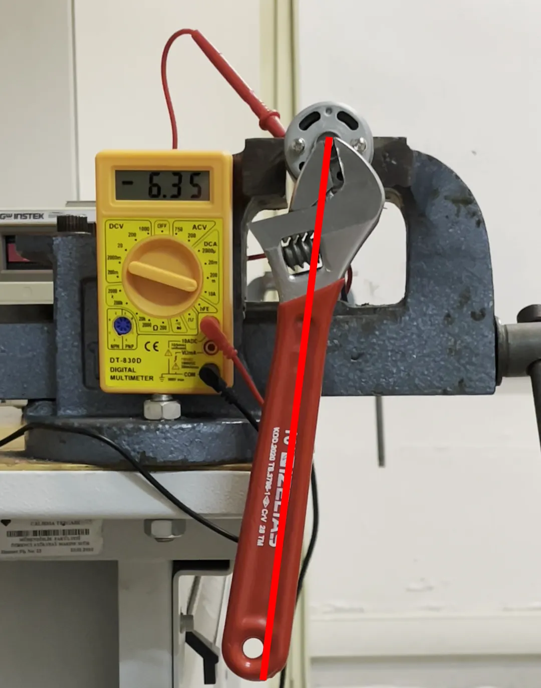 Measurement with 6.35 A.